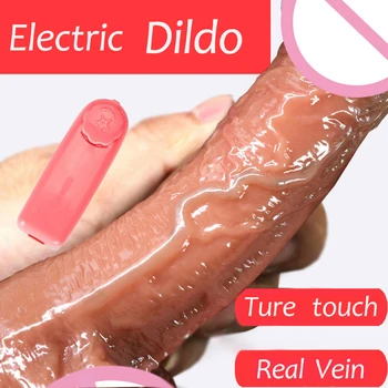 Realistic Dildo Vibrator G-spot Massage Masturbation Lifelike Feeling Real Penis Sex Toys For Women Adult Sex Shop Masturbators 6