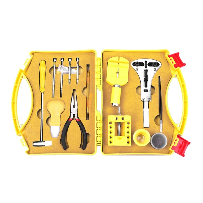 

21 Pcs Watch Repair Tool Kit Back Case Remover Opener Removal Tool Strap Link Removal Adjustment Kit