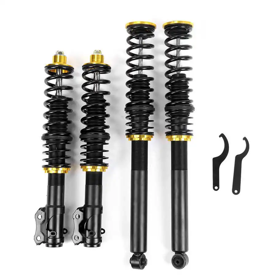 4 Pcs Suspension Shock Struts Damper Adjustable Height and Damping