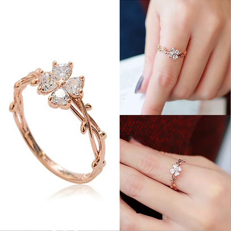 US 5 6 7 8 9# брендовый блестящий чехол, модное кольцо с кристаллами и цирконием, Брендовое кольцо для женщин и девочек, розовое золото, цвет CZ, кристалл Bague