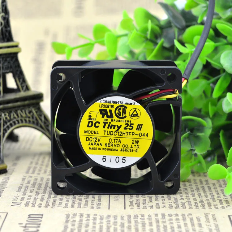 TUDC12H7FP-044 0.17A 6 см 6025 защиты электродвигателя Вентилятор охлаждения