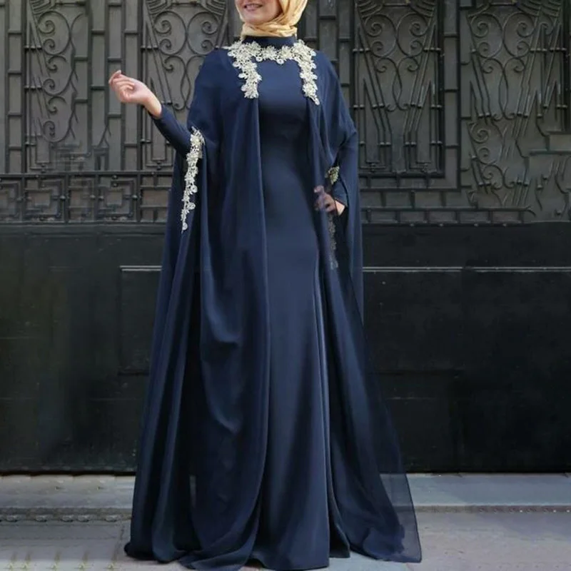 

Ramadan Muslim Fashion Robe Islamic Dress Arab Dubai Turkish Women's Dress Abaya Plus Size Ethnic Dress Kaftan Moroccan Dress