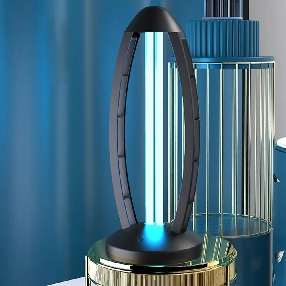 

UV disinfection lamp ABS Quartz glass tube UV ozone sterilization lamp with remote control Household germicidal lamp 1 Set