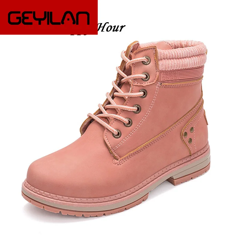 

Cold Winter Shoes Women Snow Boots Fashion Plush Warm Shoes Women's Boots Brand Woman Ankle Botas Hard Outsole A371