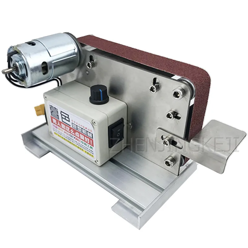 

Small Abrasive Belt Machine Sander Belt Grinder Desktop DIY Polishing Machine Fixed Angle Sharpening Tools Woodworking Equipment
