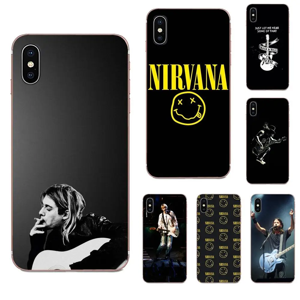 Прозрачный чехол из ТПУ для Xiaomi Redmi Note 2 3 3S 4 4A 4X5 5A 6 6A Pro Plus NIRVANA Rock Roll