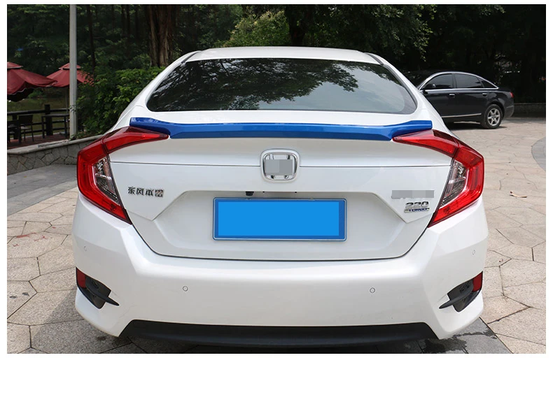 Для Honda Civic 10th- ABS спойлер заднего крыла протектор крыло отделка автомобиля Стайлинг Аксессуары 1 шт