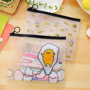 

30 pcs/lot Kawaii Egg Cute Cartoon Transparent PVC File Bag Document Bag File Folder Stationery Filing Production