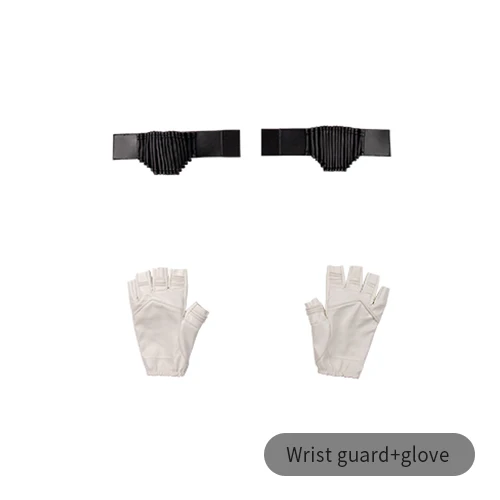 gloves Черная Вдова белая Косплей Костюм Наташа Романоф наряд комбинезон Хэллоуин белая версия - Цвет: gloves