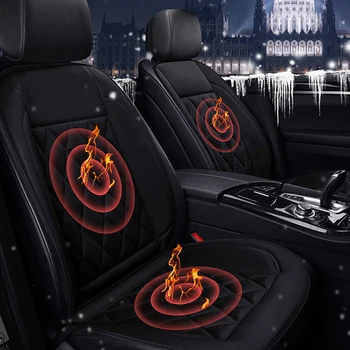 

Automatic Fast Heated Car Seat Cover Black Temperature Control Seat Pad Car Styling Winter Pad Cushion Auto Covers For Winter A3