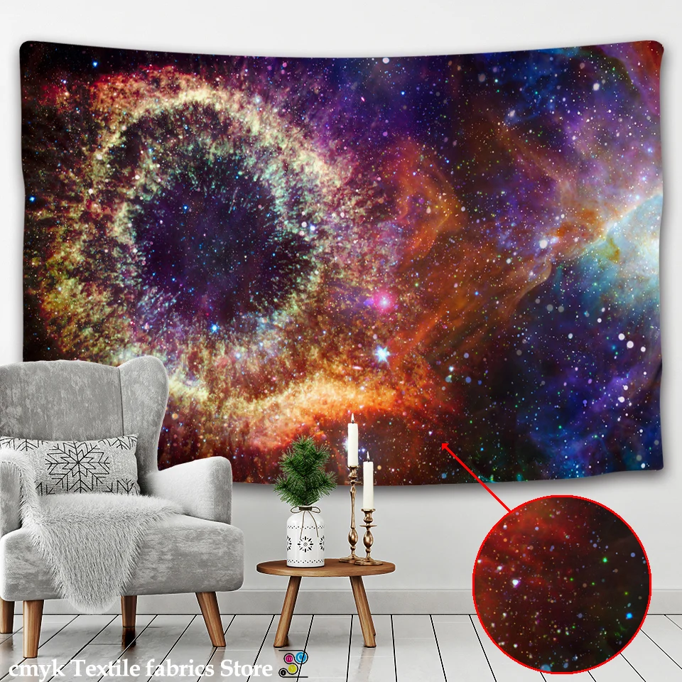 Tapestry Decor Galaxy Universe Space Tapestry Stars Wall Hanging Hippie Retro Home Decor Yoga Beach Mat Tapiz Witchcraft Wall Cloth Tapestries