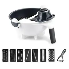 Multifunctional Vegetable Slicer Household Potato Slicer Potato Chip Slicer Radish Grater Kitchen Tools Vegetable Cutter 9 In 1