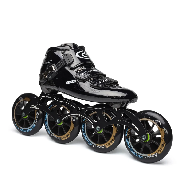 AdvancedCarbonFiberInlineSkatesBoot7075AlloyCNCFrame85A