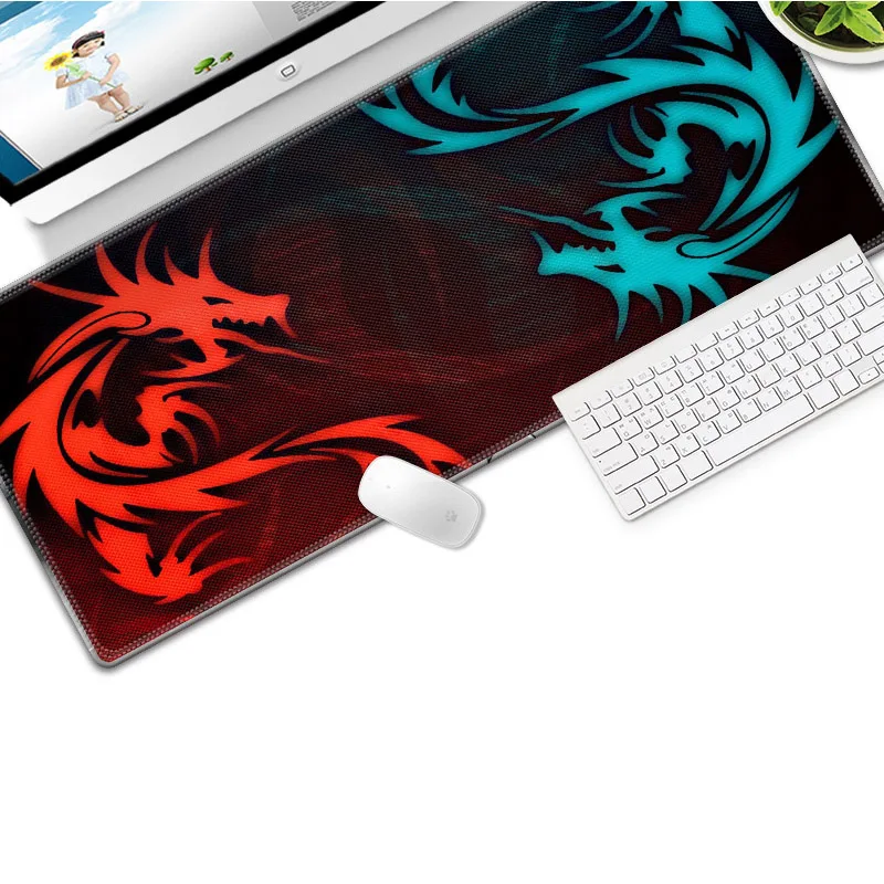 Игровой коврик для мыши IRed Dragon Series высокая скорость 700*300 мм игровой с красным