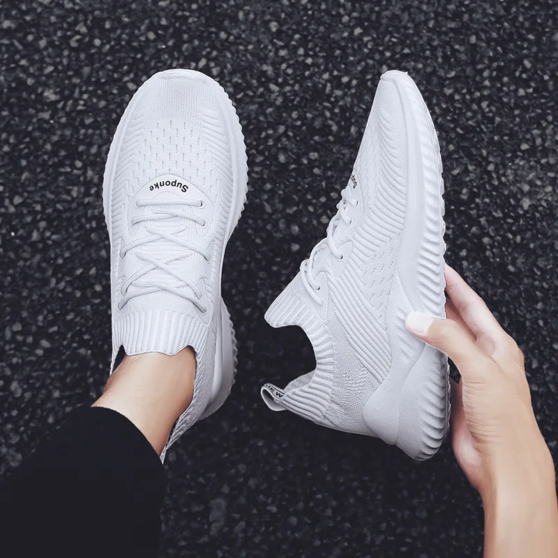 Горячая Распродажа Мужская обувь Flyknit Мужская дышащая Спортивная обувь для мужчин кроссовки Bounce для активного летнего спорта