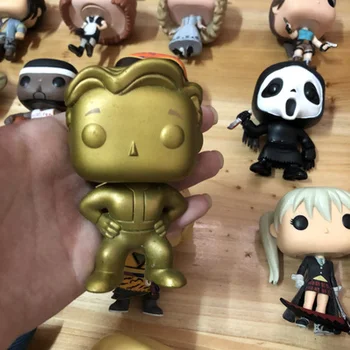 

Exclusive Original Funko pop Games: Fallout - Vault Boy Gold Vinyl Action Figure Collectible Model Loose Toy No Box