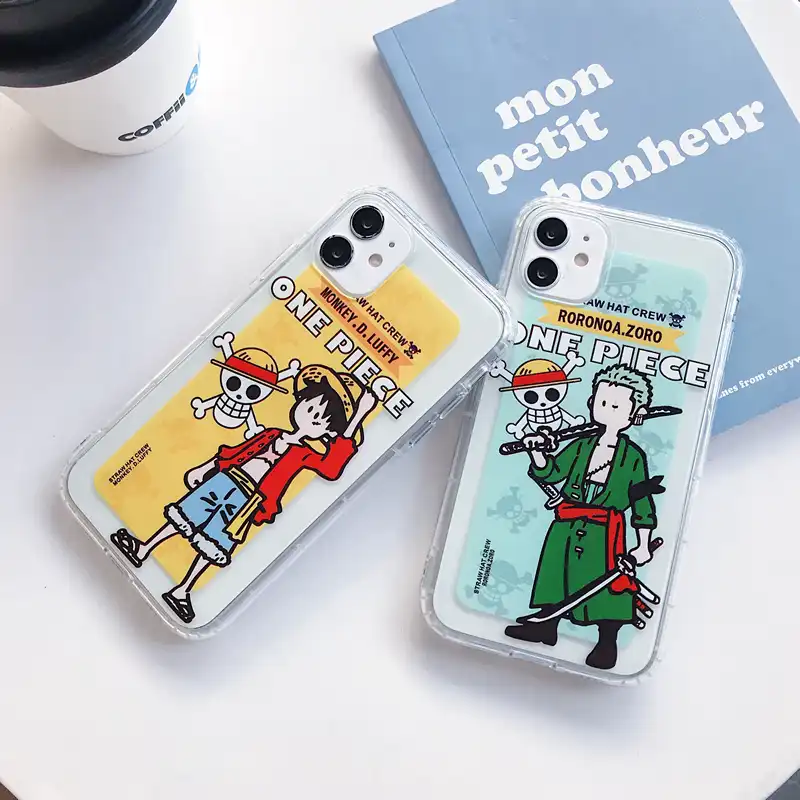 漫画アニメクラシックワンピースゾロわら帽子ルフィ電話ケースiphone11proためmax X Xr 7 8プラス12pro最大クリアソフトtpuカバー Phone Case Covers Aliexpress