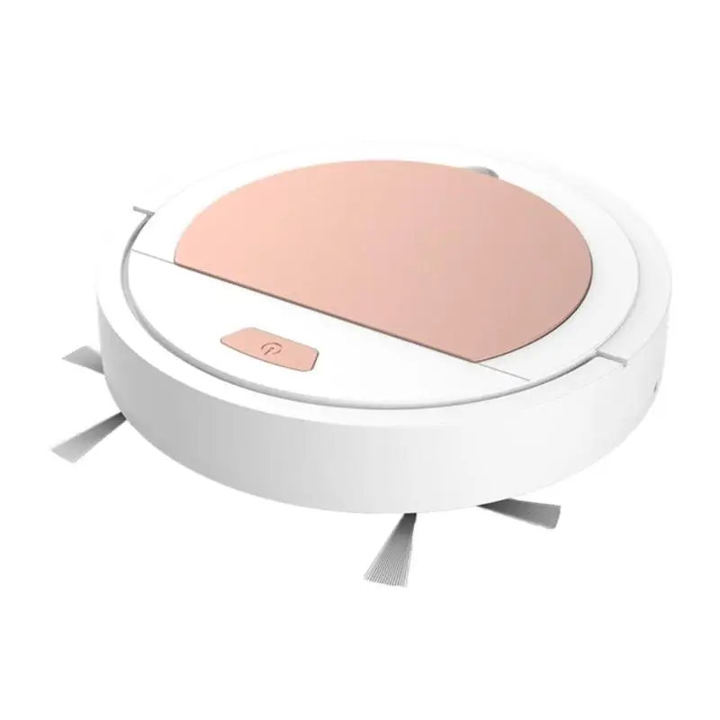 Умный пылесос для пола, USB, автоматический, перезаряжаемый, умный подметальный робот, 1200 мА/ч, 100 минут, для дома, автоматический подметальный, домашний - Цвет: Белый