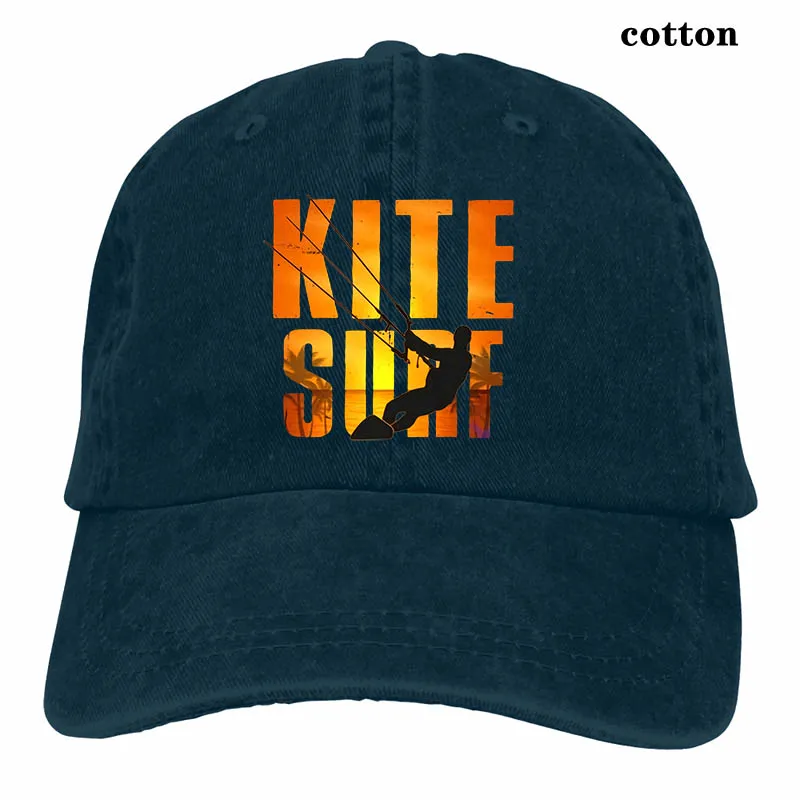 Kite Surf Kiteboarding Kitesurfing Cottons Ors Baseball cap men women Trucker Hats fashion adjustable cap - Цвет: 3-Navy