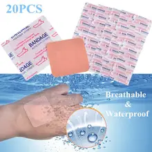 

20 Pcs Medical Travel Outdoor Emergency Waterproof One-off Convenient Band-Aid Wound Plaster