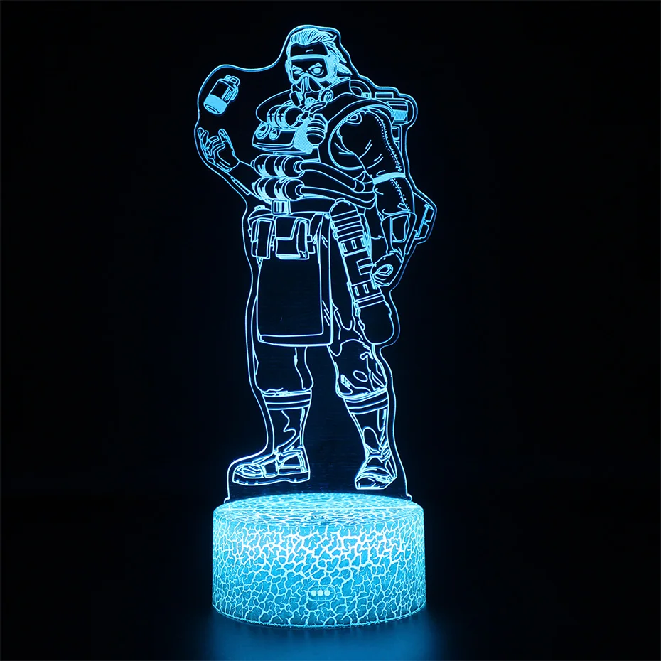 Battle Royale Game Nightlight APEX Legends Lamp Remote Control 3d Table Lamp APEX Sleep Light Party Decoration Nightlight