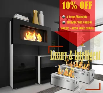 

on sale 24 inch wifi electric chimney bioethanol indoor modern fireplace free shipping