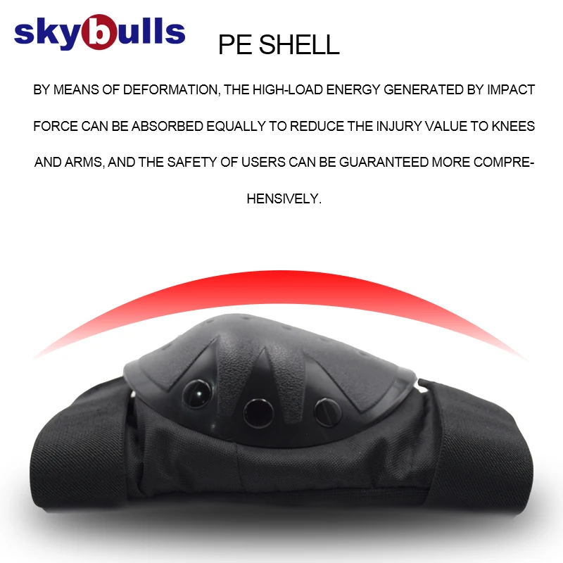 Skybulls 6 шт./компл. катание защитное Шестерни налокотники велосипед скейтборд наколенники протектор для мужчин Для женщин спортивные безопасностные Шестерни