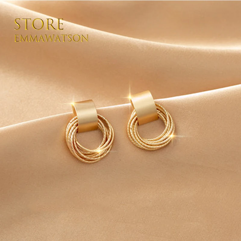 Fashion Women's Earrings Set Pearl Crystal Stud Earrings For Women 2021 Boho Geometric Round Flower Tassel Earrings Punk Jewelry