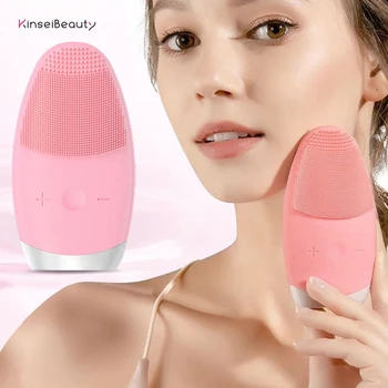 

Electric Facial Cleansing Brush High frequency Vibration Skin Blackhead Remove Pore Cleanser Silicone Face Massage Deep Clean