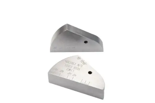 1018 Steel IIW2 (V2) Ultrasonic Calibration Block UT block 12.5mm thickness 5mm hole diam