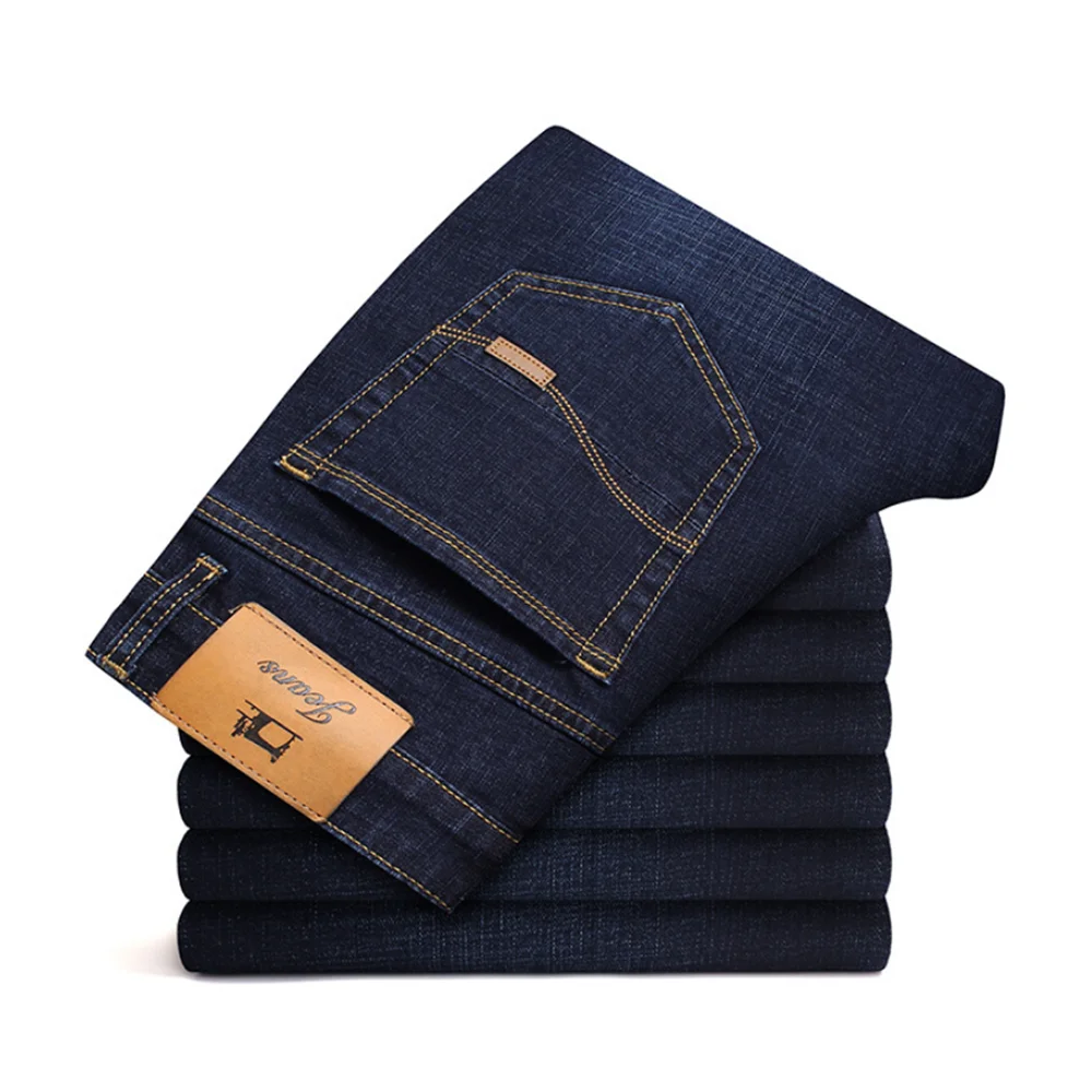 

Men Jeans High Quality Famous Brand High elasticity Denim Jeans Men Jeans Long Trouser Large Size 28-40