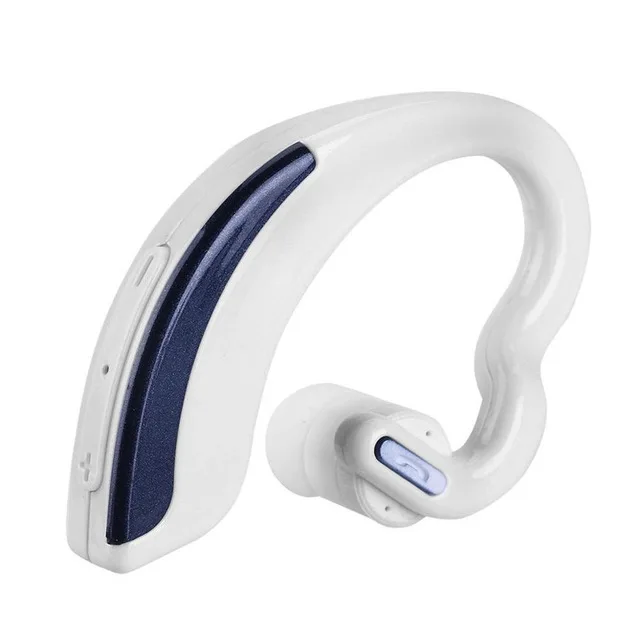 Мини Беспроводная Bluetooth гарнитура в деловом стиле стерео Спортивная гарнитура с шумоподавлением микрофон громкой связи для iOS Android Windows - Цвет: white