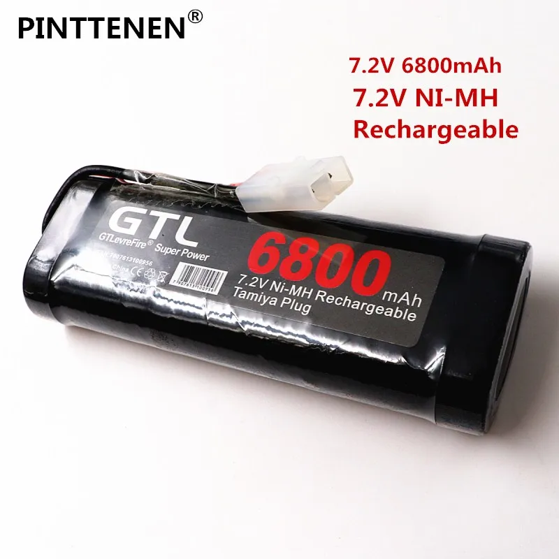 7,2 V аккумулятор 6800mah NiMH батареи для RC автомобилей грузовик багги лодка Танк Ni-MH Baterias Серый Ужин мощность
