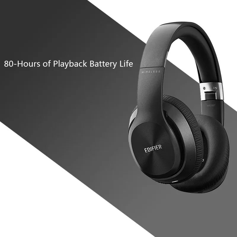 EDIFIER W820BT Bluetooth наушники беспроводные Накладные наушники шумоизоляция технология CSR до 80 часов время воспроизведения легко складывается