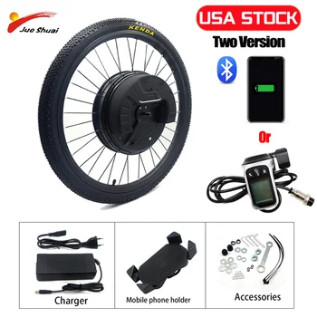 

Jueshuai iMortor3 Electric Bicycle Conversion Kit with 7.2AH Lithium Battery 36V350W Brushless Motor 26" Front Wheel Ebike Kit