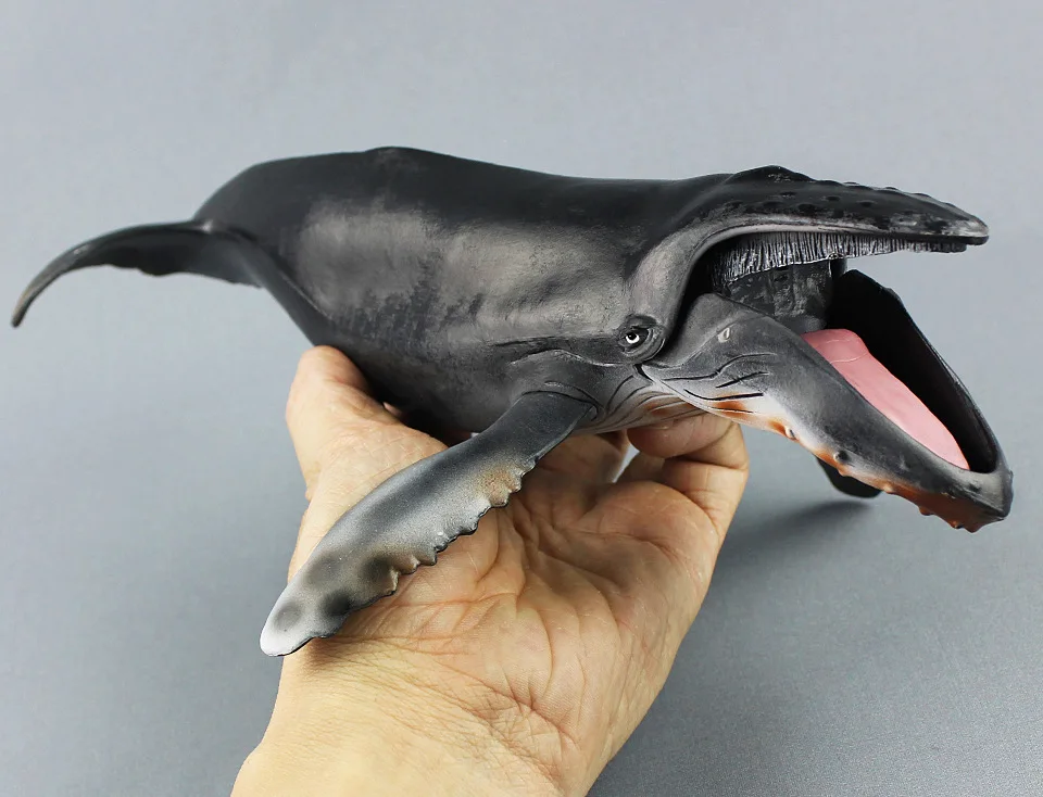 Пересечение границы поставки товаров модель морские организмы Humpback океаны животных модель пластиковые морского Кита детская игрушка
