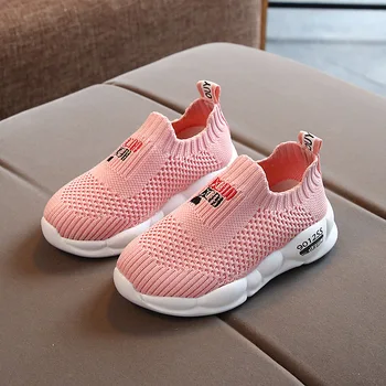 

New Soft Sole Baby Shoes Baby Boys Girls Breathable Anti-Slip Letters Print Shoes Sneakers Toddler Soft Soled First Walkers a
