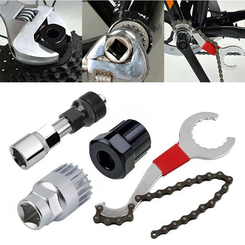 

Mayitr 4pcs/set Bicycle Bike Freewheel Chain Cog Cassette Sprocket Remover Breaker Outdoor Tool Accessories