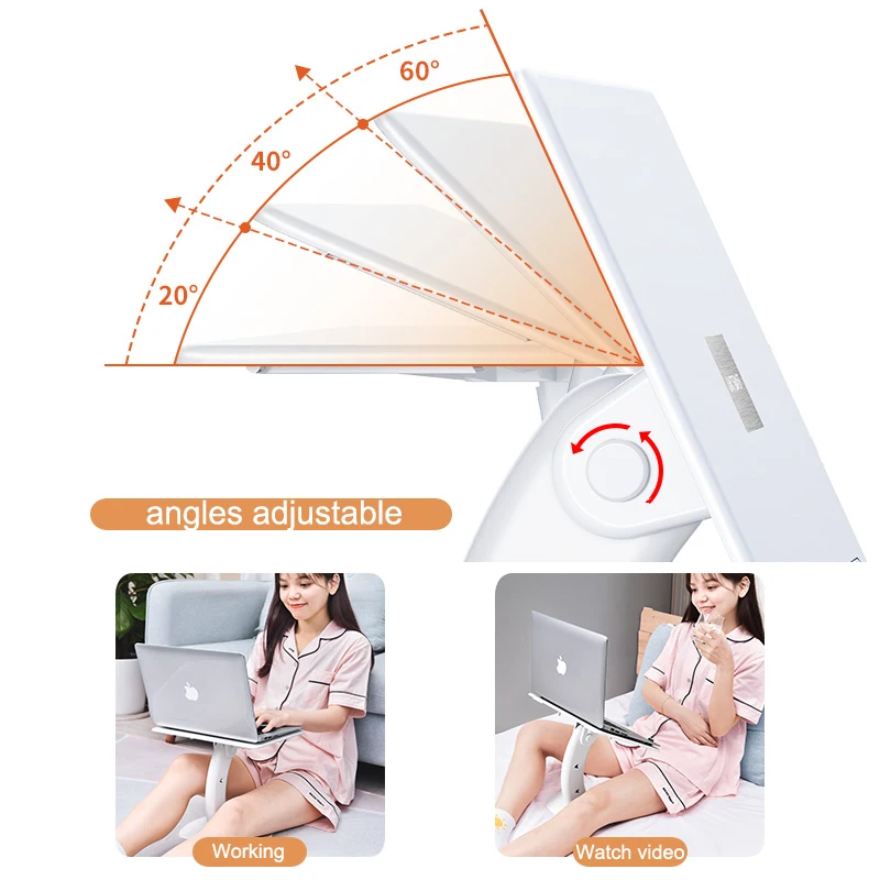 OATSBASF Portable Laptop Stand Notebook Stand Multi Function Desk For Macbook Air Pro Bed Room Reading Desk iPad Cooling Holder