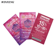 5000 шт./лот CMYK полноцветная печать 400gsm лотерея скретч бумажные карты и Win карты