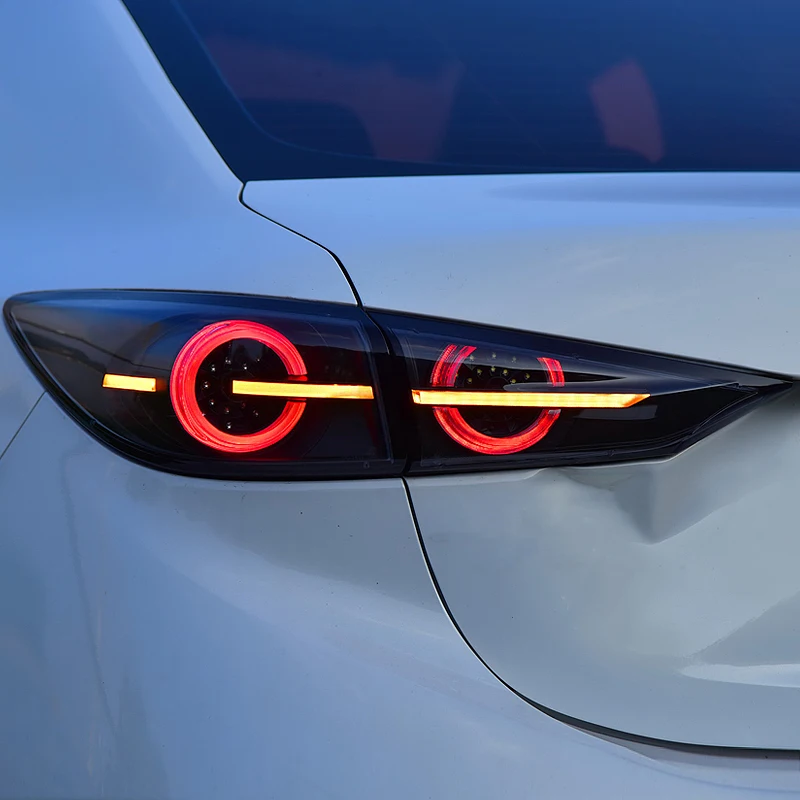 Светодиодная сигнальная лампа дымовая линза задняя фара лампа подходит для Mazda 3 Axela