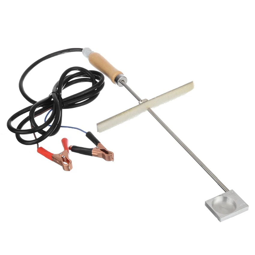  12V Beekeeper Oxalic Acid Vaporizer Evaporator with Wood Handle Bee Mites Treatment Heating Fumigat