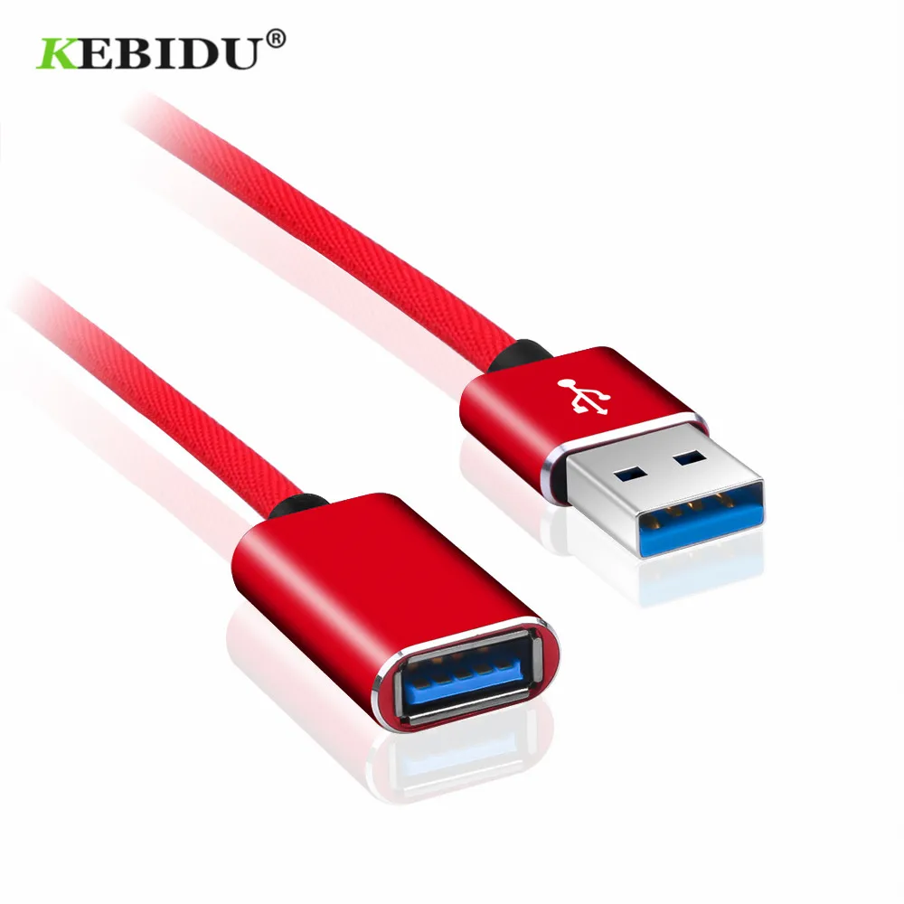 Кабель-удлинитель KEBIDU USB 2,0 A с разъемом «Папа-мама», адаптер USB2.0 с удлинителем, кабель-удлинитель USB