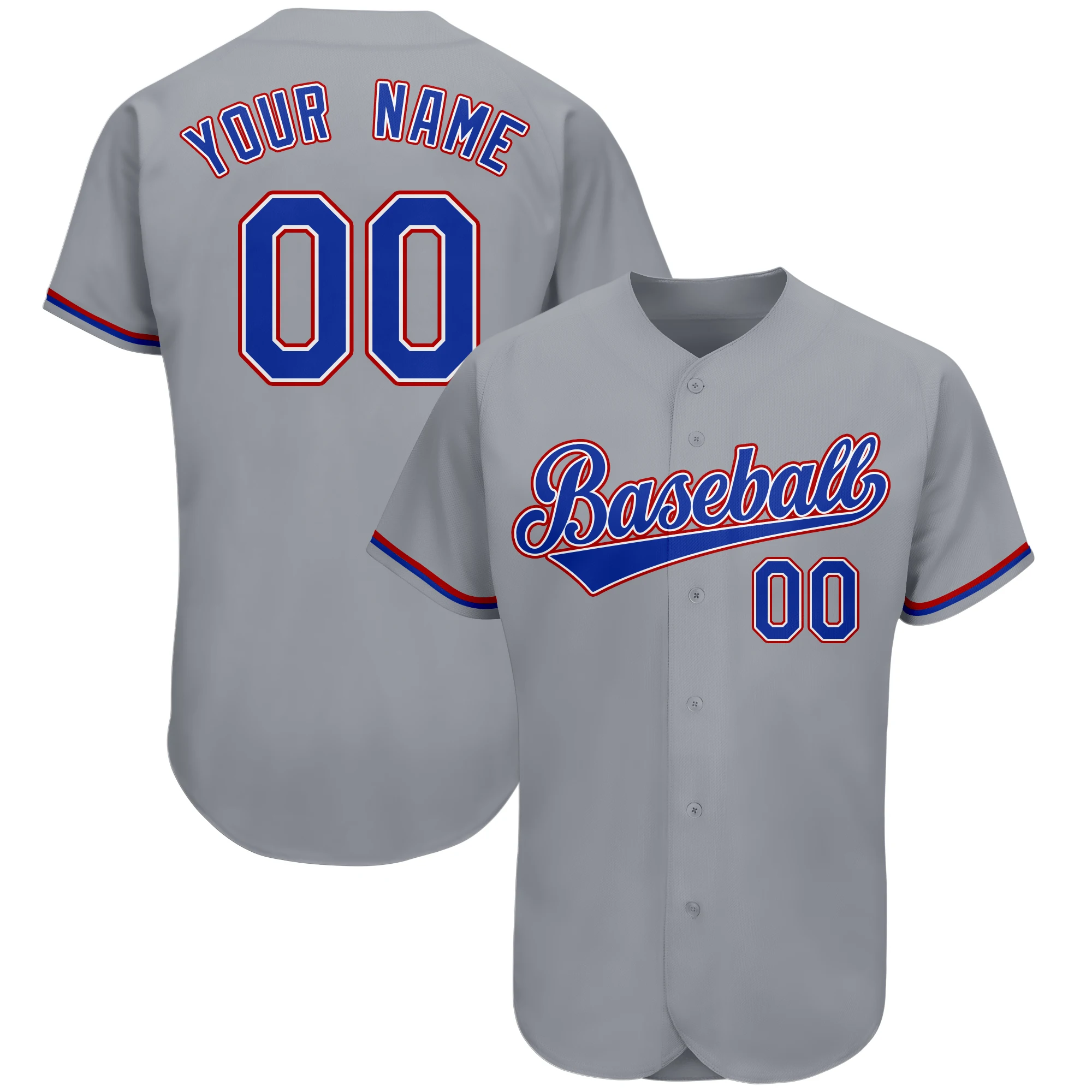Baseball Jersey Design Embroidery Team Name Number Stitched Fashion Sports Baseball Shirt for Men/Youth Plus Size