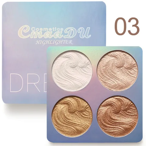 Colors Contour Powder Shimmer Shine Highlighter Palette Illuminator Bronzer Powder highlight Makeup Brighten Face Powder TSLM2