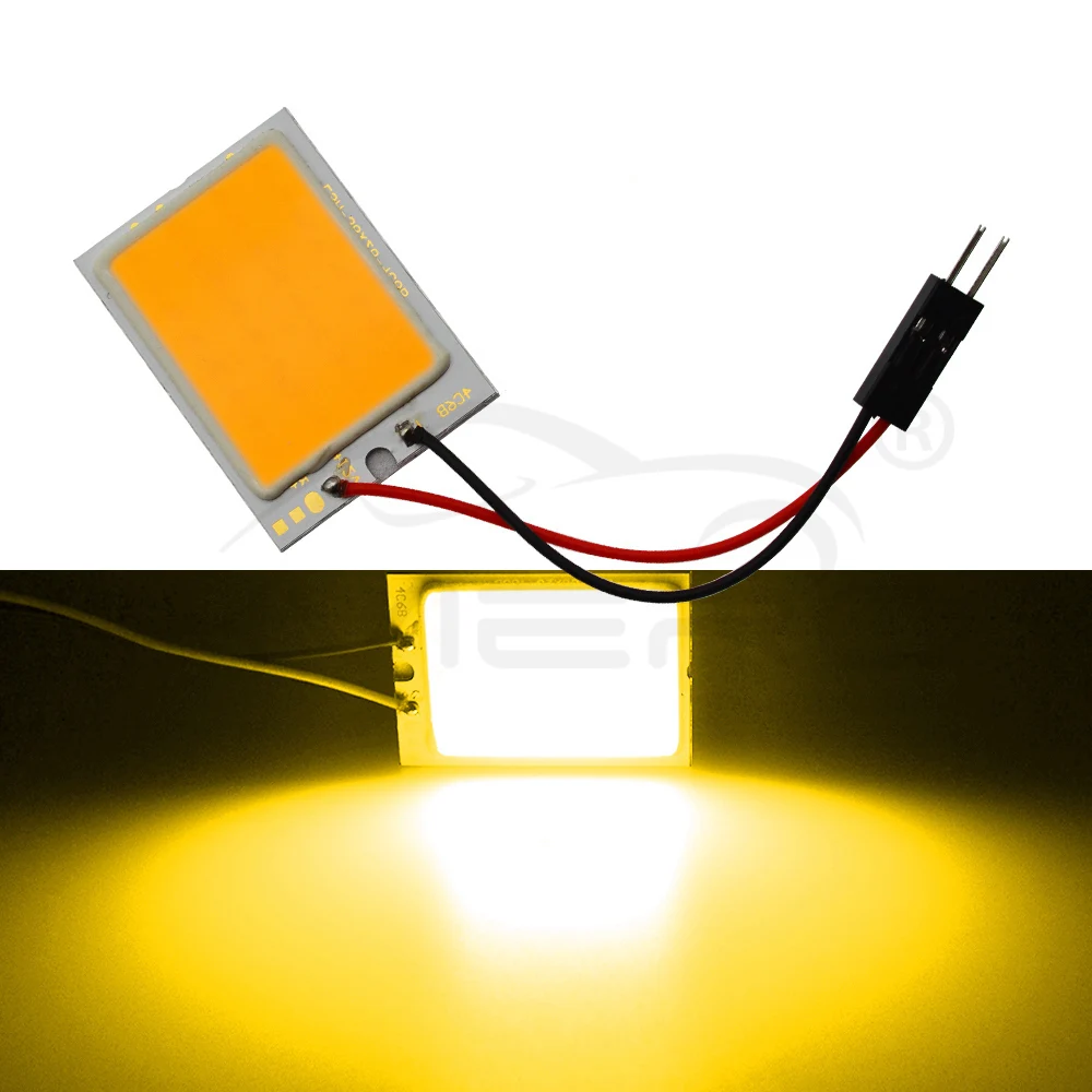 Hviero Red White T10 W5W C5W C10W 24 36 48Smd Cob Led Panel Auto Reading Map Lamp Panel light Dome Festoon BA9S 3Adapter DC 12v Car Led