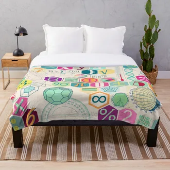 

Math In Color Pastel Pink Throw Blanket Soft Sherpa Blanket Bed Sheet Single Knee Blanket Office Nap Blanket