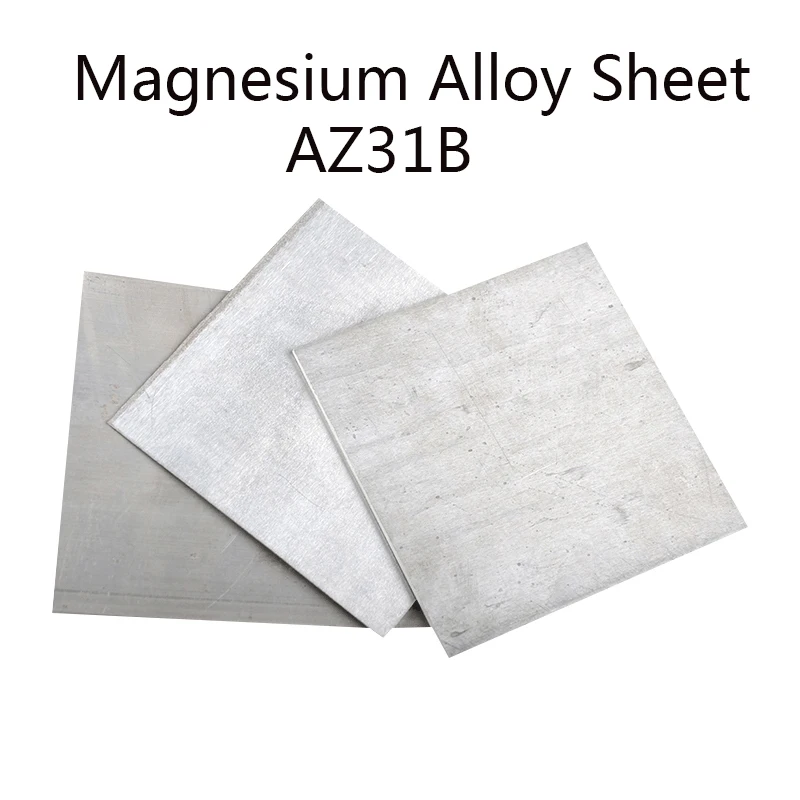 Magnesium Alloy Machinery Parts Magnesium Foil Sheet Metal Plates AZ31B 0.1182 Thin 3mm Magnesium Carving Board
