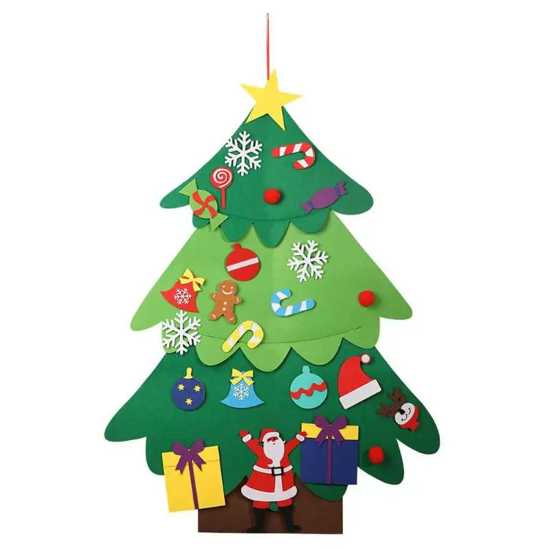 Нетканая подвеска в форме рождественской елки, украшение для окна, детский Декор «сделай сам» - Цвет: 01