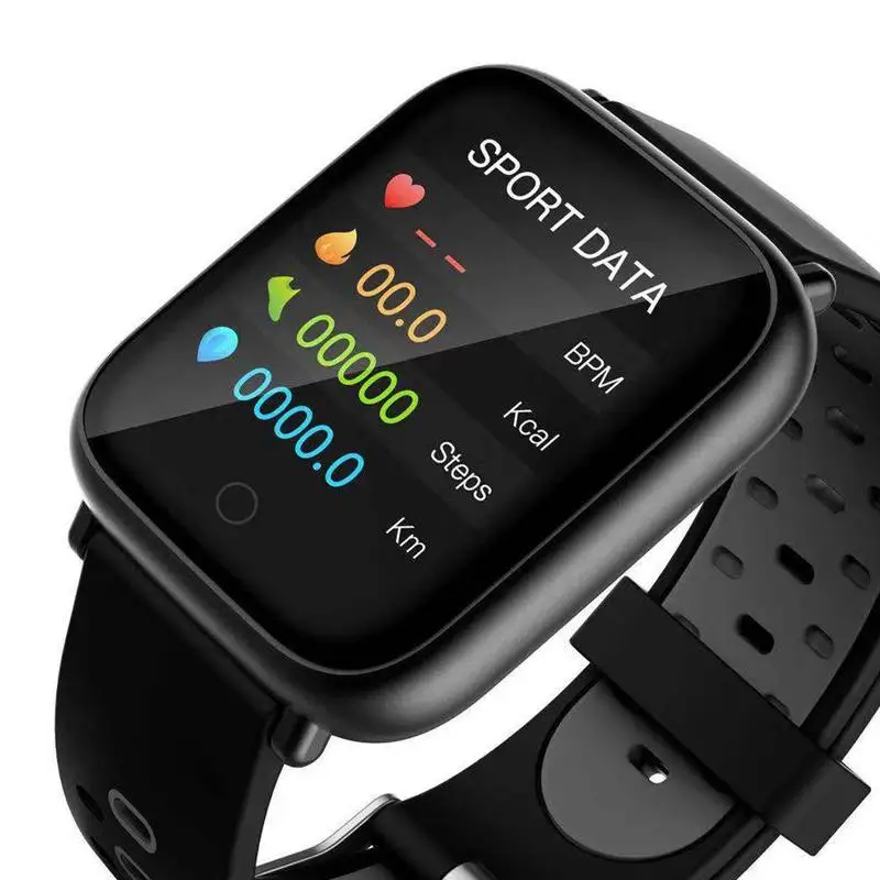 Q1S Smart Watch Dynamic Heart Rate Blood Pressure Monitoring Reminder Bracelet Tracker Call Black Smart Fitness Electronic F8P5